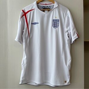 Umbro England 2005/2007 Football Soccer Jersey Kit White Home Men’s Size XL